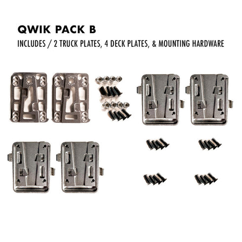 Qwiktruks - Quick Release System (Qwik Pack B)